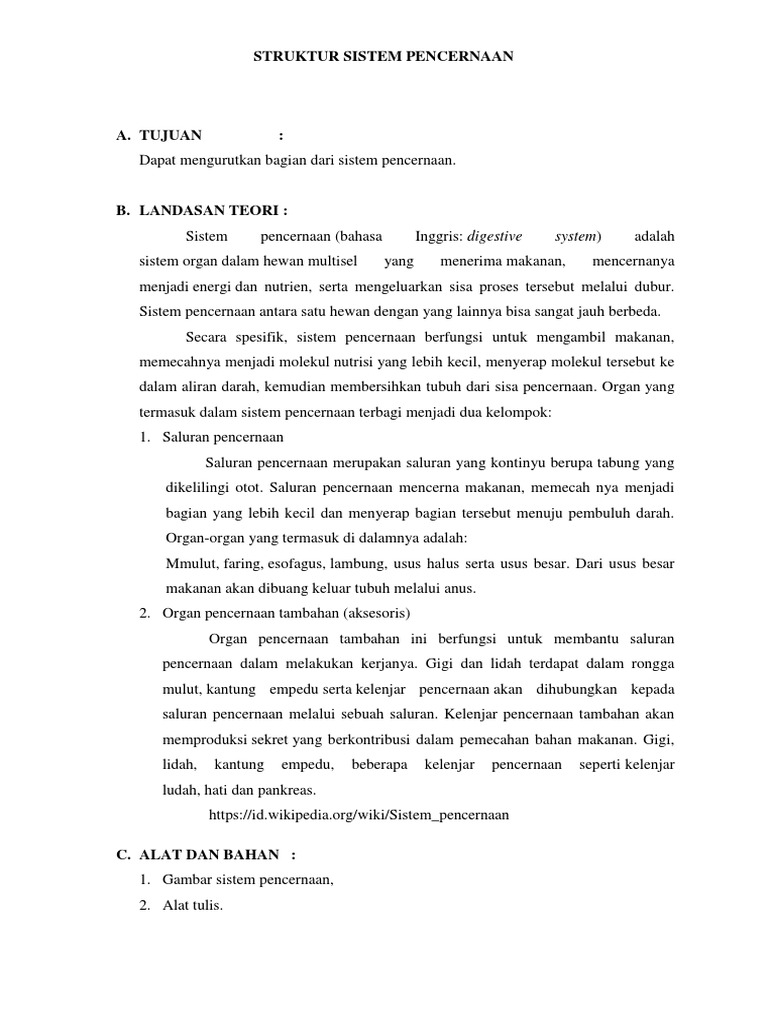 MODUL 3 - KEGIATAN PRAKTIKUM 3 - PENCERNAAN MAKANAN.docx