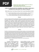 Análise Do Comportamento Dos Consumidores Com Relação à Compreensão e