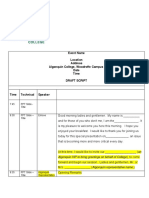 Sample MC Draft Script PDF