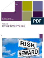 Topic 1 Introduction to Risk