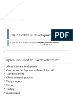 CH 1.software Development: Click To Edit Master Subtitle Style