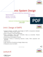 Electronic System Design SYLLABUS & PRACTICAL ASSIGNMENTS