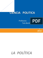 Ciencia Politica: Profesora: Tula Benites Vásquez