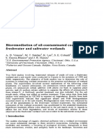 Bioremediation of Oil-Contaminated Coastal Freshwater and Saltwater Wetlands