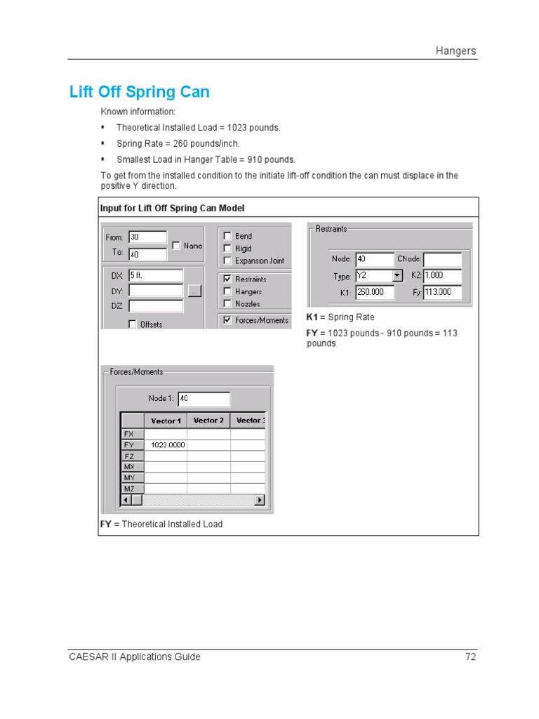 Lift Off Spring Can Load Calculation | PDF | Science & Mathematics