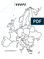 Europe Outline Map