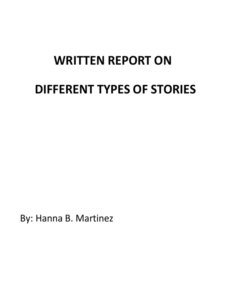 Different Types of Stories | PDF | Storytelling | Choreography