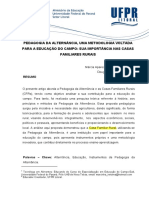 Pedagogia Da Alternancia - Uma Metodologia Voltada para Educacao Do Campo