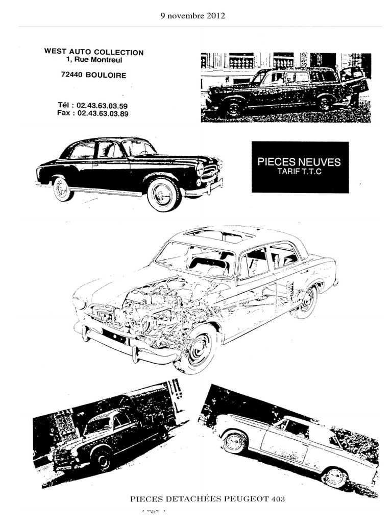 Peugeot 403, PDF, Moteurs