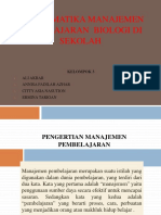 Problematika Manajemen Pembelajaran Biologi Di Sekolah