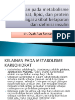 Kelainan Pada Metabolisme