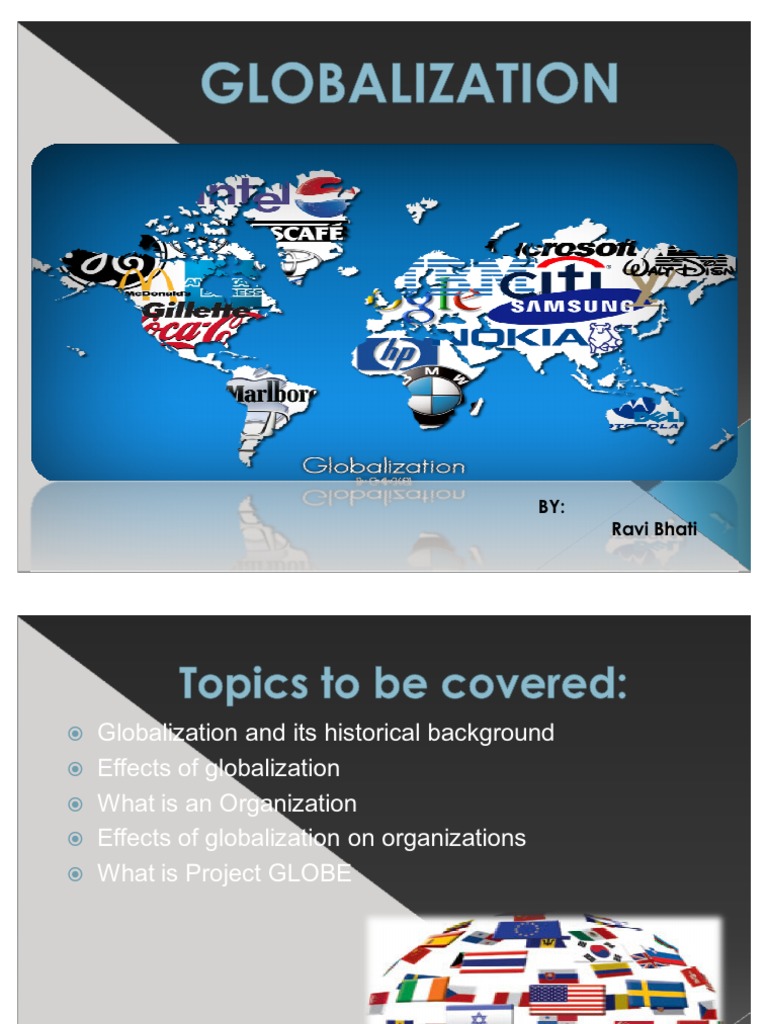 Globalization and its impact on organization | Organizational Culture