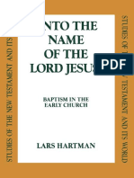 (Studies of The New Testament and Its World) Lars Hartman-'Into The Name of The Lord Jesus' - Baptism in The Early Church-T & T Clark (1997) PDF