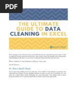 Guide To Data Cleaning in Ms Excel