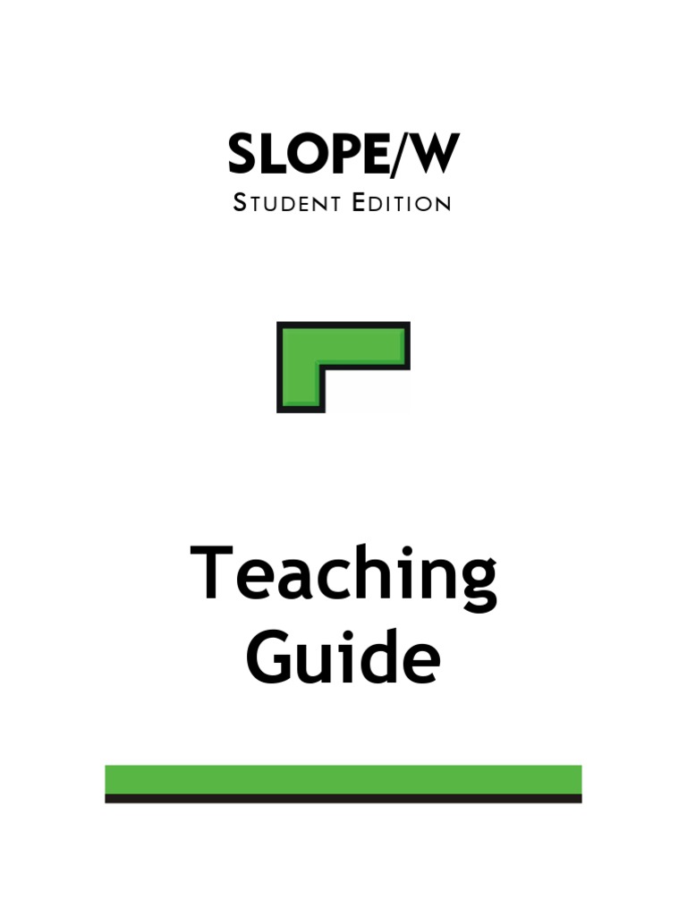 Slope/ W: Teaching Guide | PDF | Mechanical Engineering | Mechanics
