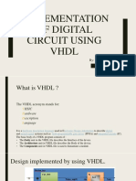 Implementation of Digital Circuit Using VHDL