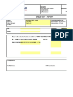 Waterleau Project Cable Test Report for Sun Inbev OMSK