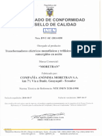 Certificado Inen