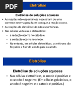 Aula - Eletrólise