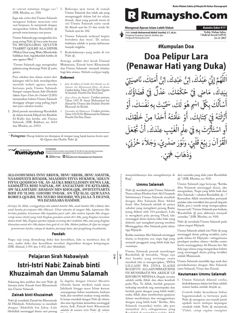 Doa hubungan suami istri sesuai sunnah rumaysho