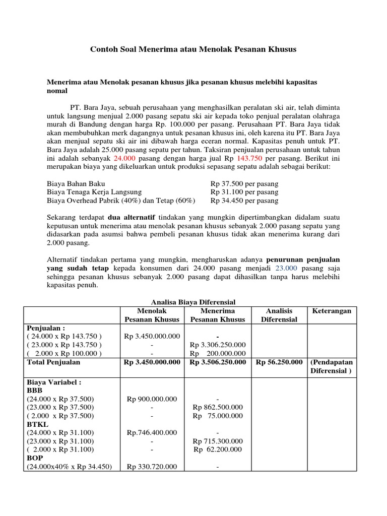 28++ Contoh Soal Biaya Overhead Pabrik Variabel Kumpulan