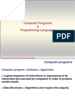 Computer Programs & Programming Languages