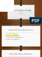 Sport Nutrition Profile