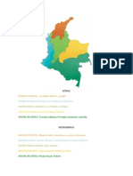 Ritmos Mapa de Colombia