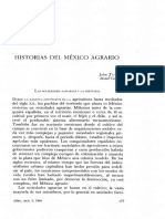 La Historia Agraria- Colegio de México