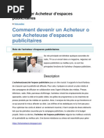 Example Lettre De Motivation Acheteur D Espaces Publicitaires