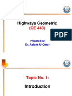 Highways Geometric: Dr. Aslam Al-Omari