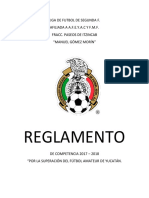 Liga de Futbol de Segunda F. Afiliada A A.F.E.Y.A.C y F.M.F. Fracc. Paseos de Itzincab "Manuel Gómez Morín"