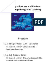 Bologna Process and CLIL (VM)