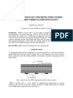 Rehabilitation of Concrete Structures With CFRP Strips Glued Into Slits