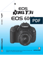 Manual Canon T3i Espanol