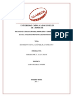 Seguimiento y Evaluación Del Plan Operativo