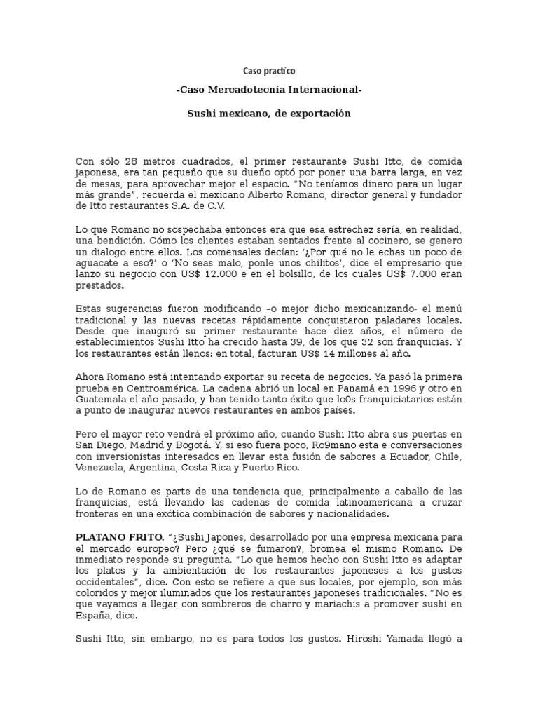 Caso Practico - Sushi- Itto - (Rpta)