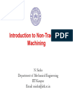 Introduction to Non-Traditional Machining Processes