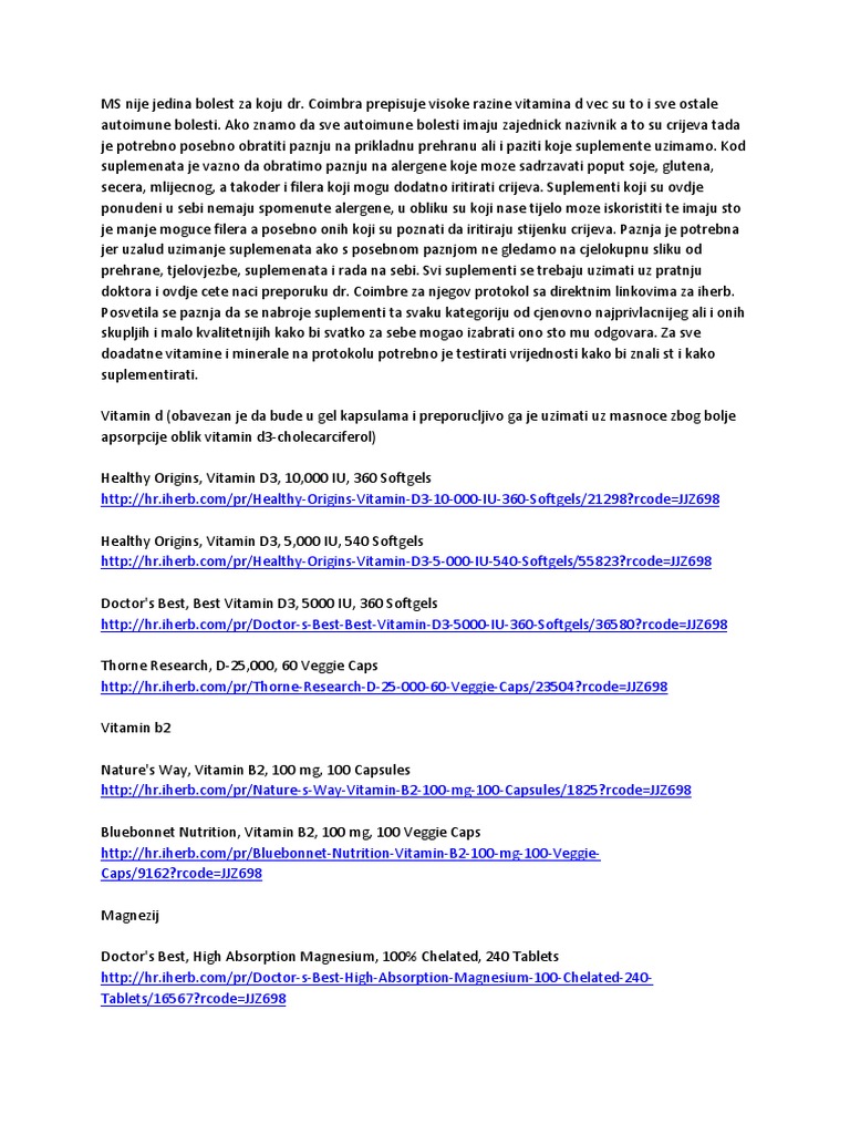 Suplementi Za Protokol Drcoimbre