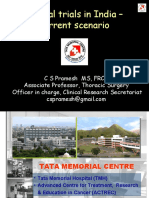 Clinical Trials in India - Current Scenario