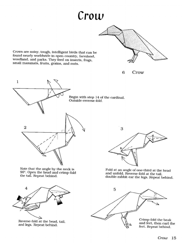 Origami Crow