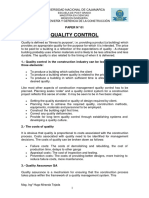 Quality Control and Cost Management in Construction