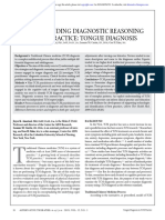 Understanding Diagnostic Reasoning in TCM Practice - Tongue Diagnosis PDF