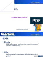 Welcome To EDGE : Believe in Excellence