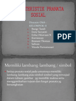 Karakteristik Pranata Sosial