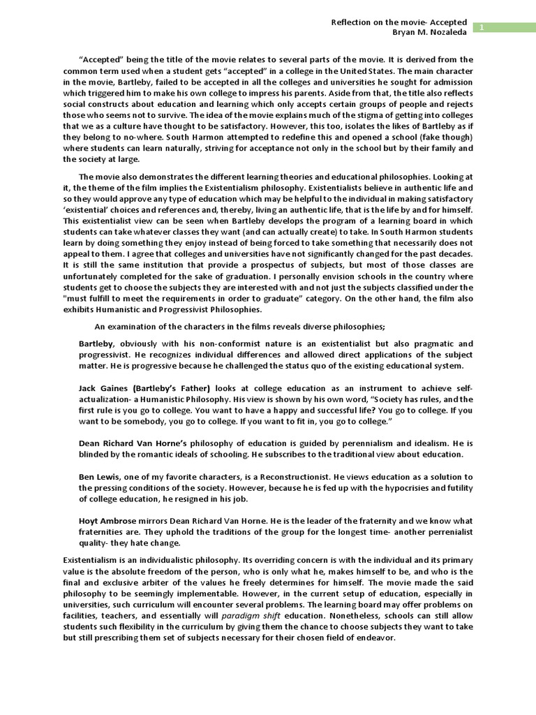 Philosophy reflection paper pdf image