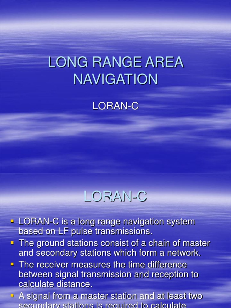 LORAN-C Navigation System Overview | PDF | Navigation | Aerospace ...