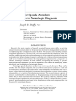 Duffy - Motor Speech Disorders: Clues To Neurologic Diagnosis