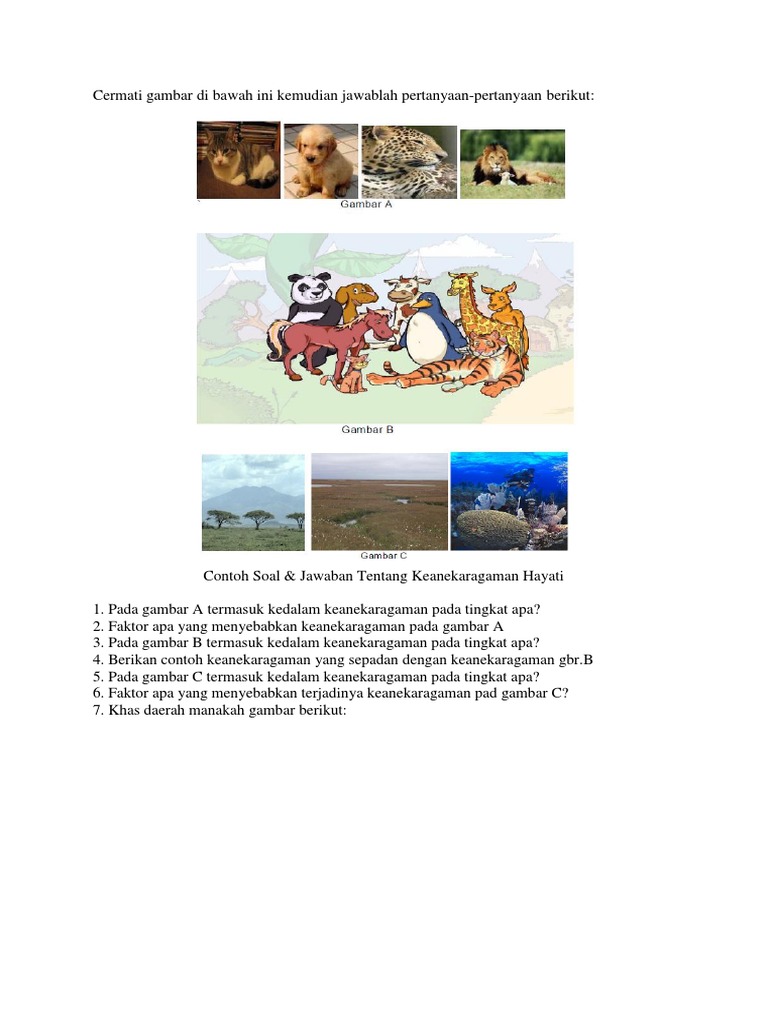 Soal essay dan pembahasan keanekaragaman hayati 06 picture