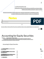 Accounting for Equity Securities